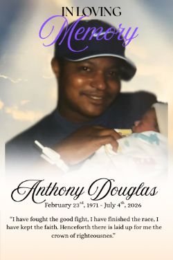Anthony Douglas Obituary
